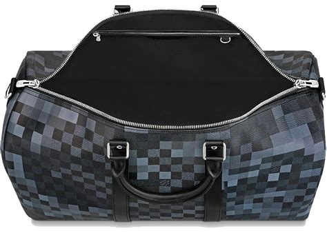 lv keepall damier graphite|Keepall Bandoulière 50 Damier Graphite Canvas .